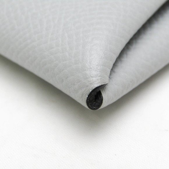 Hermes Bastia Women,Men Epsom Leather Coin Purse/coin Case Gray - Picture 5 of 10